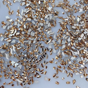 Dekorácie na nechty s rhinestones, zmiešané tvary, ploché zadné kryštály, sklo a prášok mica (Vzor 30222109358, Rhinestone séria)