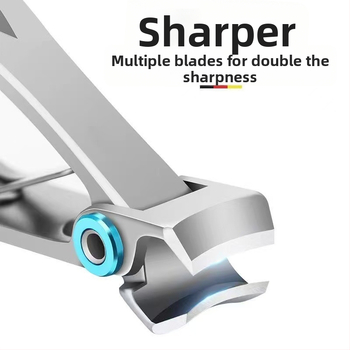 Set de unghii din oțel inoxidabil: clește și foarfecă pentru unghii, portabil, deschidere mare, trusă de îngrijire a unghiilor