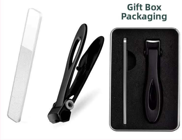 Set de unghii din oțel inoxidabil: clește și foarfecă pentru unghii, portabil, deschidere mare, trusă de îngrijire a unghiilor