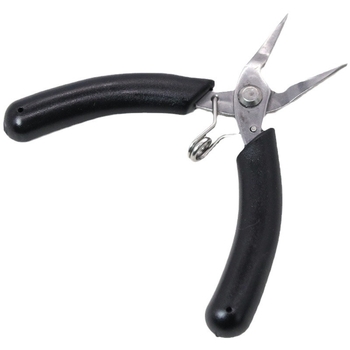 Clește mini pentru bijuterii din oțel inoxidabil, forjat, cu fălci netede, vârf rotund, pentru înfășurarea firului