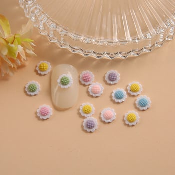 Resínové ozdoby na nechty s kvetinovým vzorom – Princess séria, štýl Lovely/Sweet, Jory Accessories