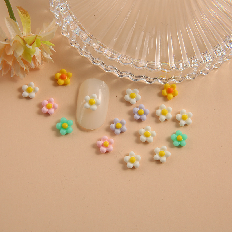 Resínové ozdoby na nechty s kvetinovým vzorom – Princess séria, štýl Lovely/Sweet, Jory Accessories
