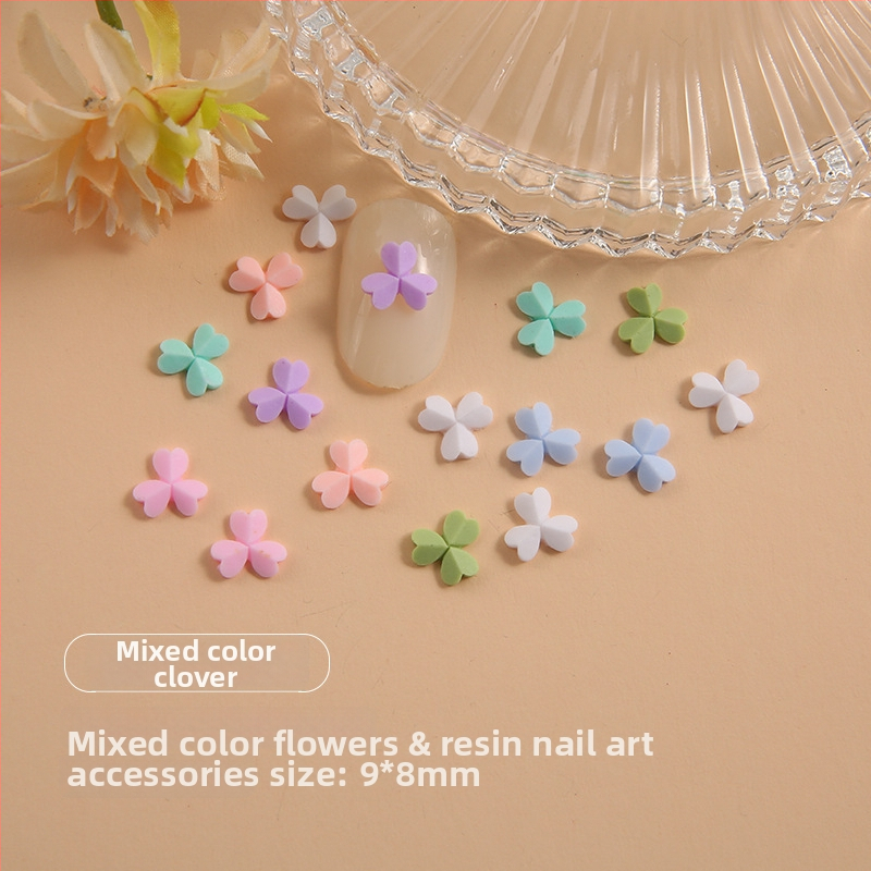 Resínové ozdoby na nechty s kvetinovým vzorom – Princess séria, štýl Lovely/Sweet, Jory Accessories