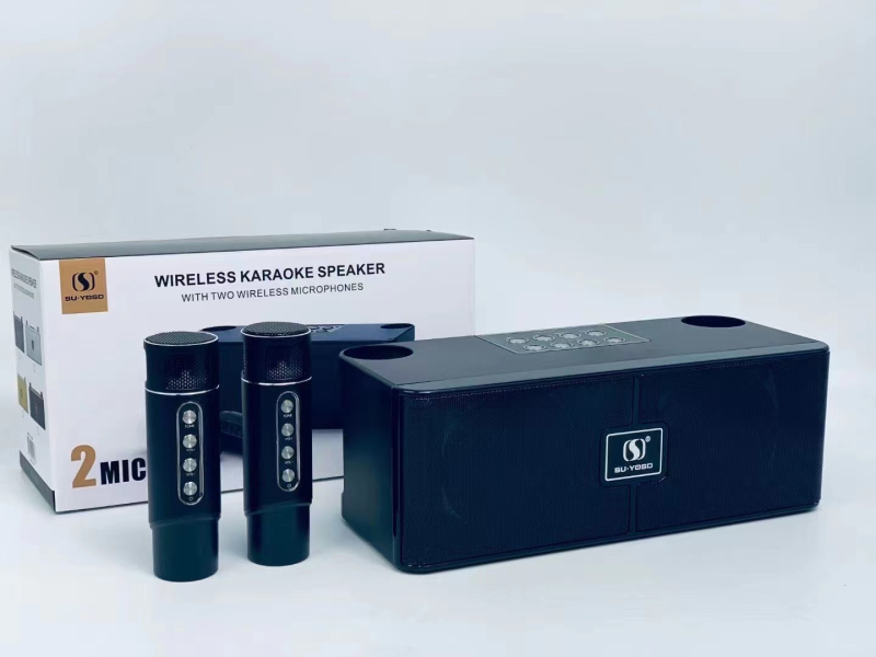 YS-204 Bežični Bluetooth zvučnik s mikrofonom – 2 zvučnika, 10W, Bluetooth 5.3, 100Hz-20kHz, SNR ≥75dB, ugrađena baterija 2000–4000mAh