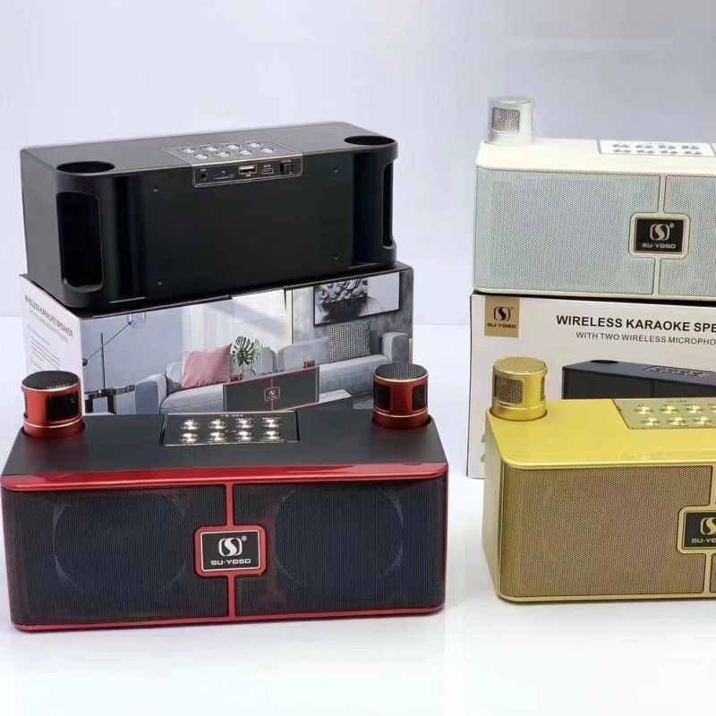 YS-204 Bežični Bluetooth zvučnik s mikrofonom – 2 zvučnika, 10W, Bluetooth 5.3, 100Hz-20kHz, SNR ≥75dB, ugrađena baterija 2000–4000mAh
