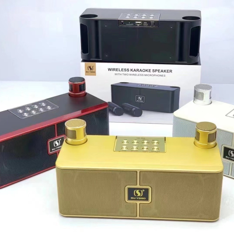 YS-204 Bežični Bluetooth zvučnik s mikrofonom – 2 zvučnika, 10W, Bluetooth 5.3, 100Hz-20kHz, SNR ≥75dB, ugrađena baterija 2000–4000mAh