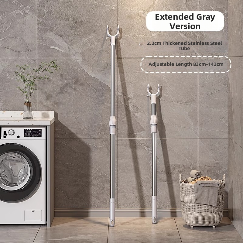 Bară de uscat haine din oțel inoxidabil pentru balcon – Stil minimalist modern (Material: oțel inoxidabil; Domeniu de utilizare: uscarea pe balcon; Lansare: 2025; Stil: minimalist modern; Model: 3758928216287477878)