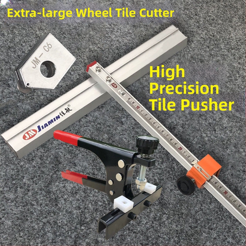 Unealtă de tăiere a plăcilor cu ghidaj rotativ și clește puternic — unealtă multifuncțională pentru tăierea și marcarea plăcilor groase de podea