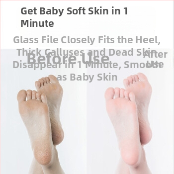 Üvegből készült lábcsiszoló – eltávolítja a halott bőrt a talpon; licencelt magáncímke: Igen; Márka: Other; Specifikációk: Üvegszárú lábcsiszoló