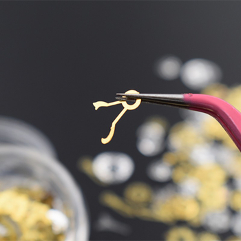 Bijuterii pentru unghii DIY: mini pinion mecanic din foiță de metal (Material: metal; Model: Lanț; Stil: minimalist; Seria: Princess)