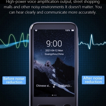 MSAI translator T7138 cu SIM, traducere offline, fotografiere și înregistrare, baterie 4000 mAh