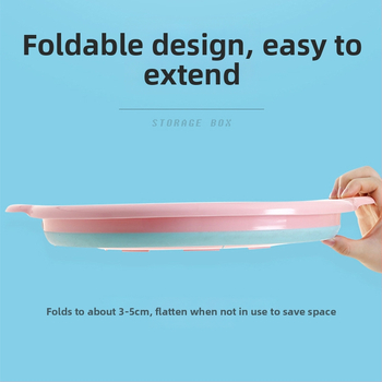 Suport pliabil pentru chiuveta copiilor - Design desen animat, Plastic, Greutate brută 0.5 kg, Lansat vara 2021