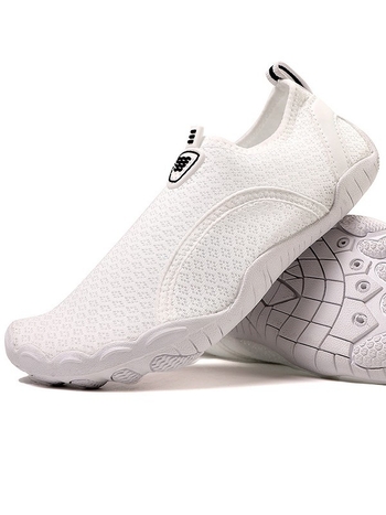 Unisex παπούτσια νερού για πεζοπορία σε ποτάμι, γρήγορο στέγνωμα, αντιολισθητική σόλα από καουτσούκ, επάνω μέρος με πλέγμα, χαμηλός σχεδιασμός