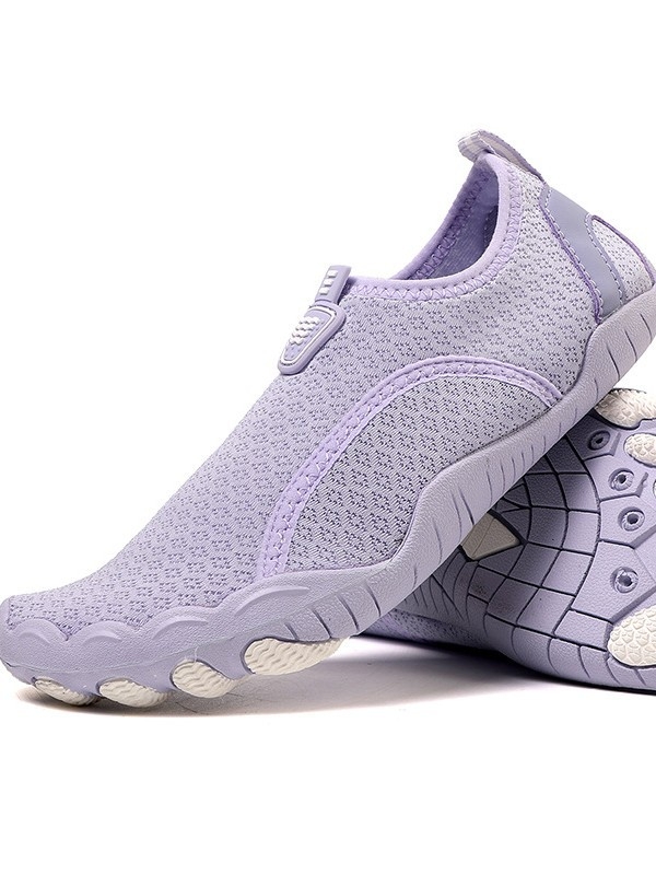 Unisex παπούτσια νερού για πεζοπορία σε ποτάμι, γρήγορο στέγνωμα, αντιολισθητική σόλα από καουτσούκ, επάνω μέρος με πλέγμα, χαμηλός σχεδιασμός