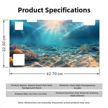 Υπόβαθρο ενυδρείου - Ακρυλικό, Μίνι σχήμα, Διακόσμηση τοπίου, Κύρια χρήση: Διαμόρφωση ενυδρείου, Λειτουργία: Άλλο