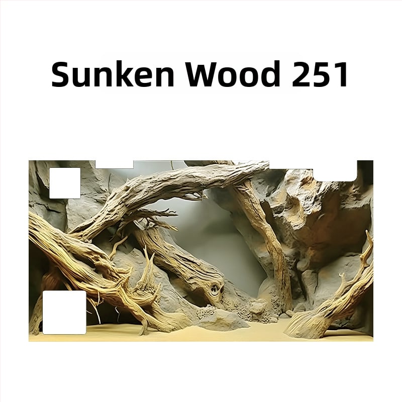 Υπόβαθρο ενυδρείου - Ακρυλικό, Μίνι σχήμα, Διακόσμηση τοπίου, Κύρια χρήση: Διαμόρφωση ενυδρείου, Λειτουργία: Άλλο