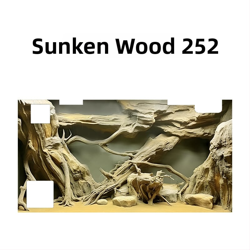 Υπόβαθρο ενυδρείου - Ακρυλικό, Μίνι σχήμα, Διακόσμηση τοπίου, Κύρια χρήση: Διαμόρφωση ενυδρείου, Λειτουργία: Άλλο