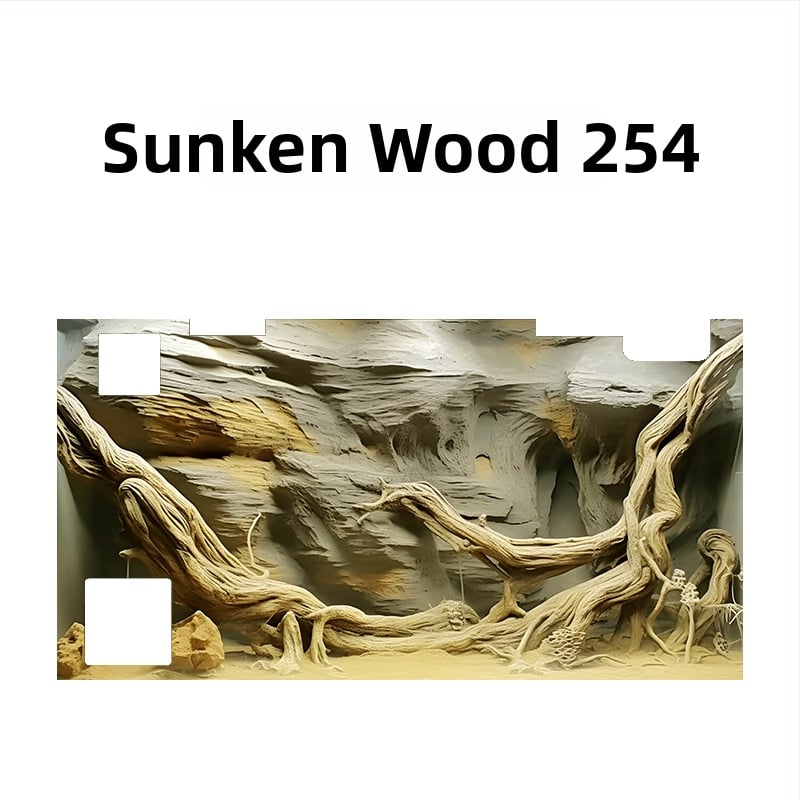 Υπόβαθρο ενυδρείου - Ακρυλικό, Μίνι σχήμα, Διακόσμηση τοπίου, Κύρια χρήση: Διαμόρφωση ενυδρείου, Λειτουργία: Άλλο