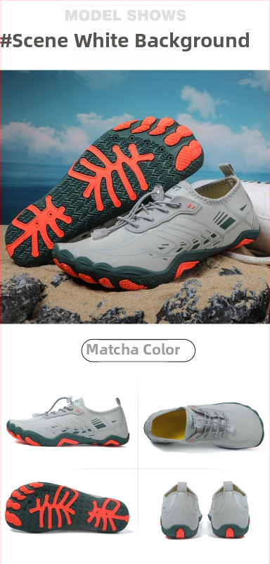 Παπούτσια νερού με διχτυωτό επάνω μέρος, εξωτερική σόλα από φυσικό καουτσούκ, EVA μεσαία σόλα, επάνω μέρος μεσαίου ύψους