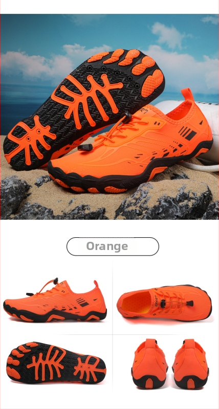 Παπούτσια νερού με διχτυωτό επάνω μέρος, εξωτερική σόλα από φυσικό καουτσούκ, EVA μεσαία σόλα, επάνω μέρος μεσαίου ύψους