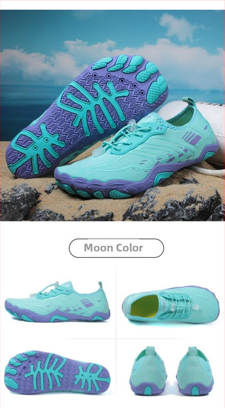 Παπούτσια νερού με διχτυωτό επάνω μέρος, εξωτερική σόλα από φυσικό καουτσούκ, EVA μεσαία σόλα, επάνω μέρος μεσαίου ύψους