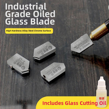 Cap de tăiere sticlă Jingling cu segment diamantat — tip rolă, instrument multifuncțional pentru tăierea sticlei și curățarea plăcilor