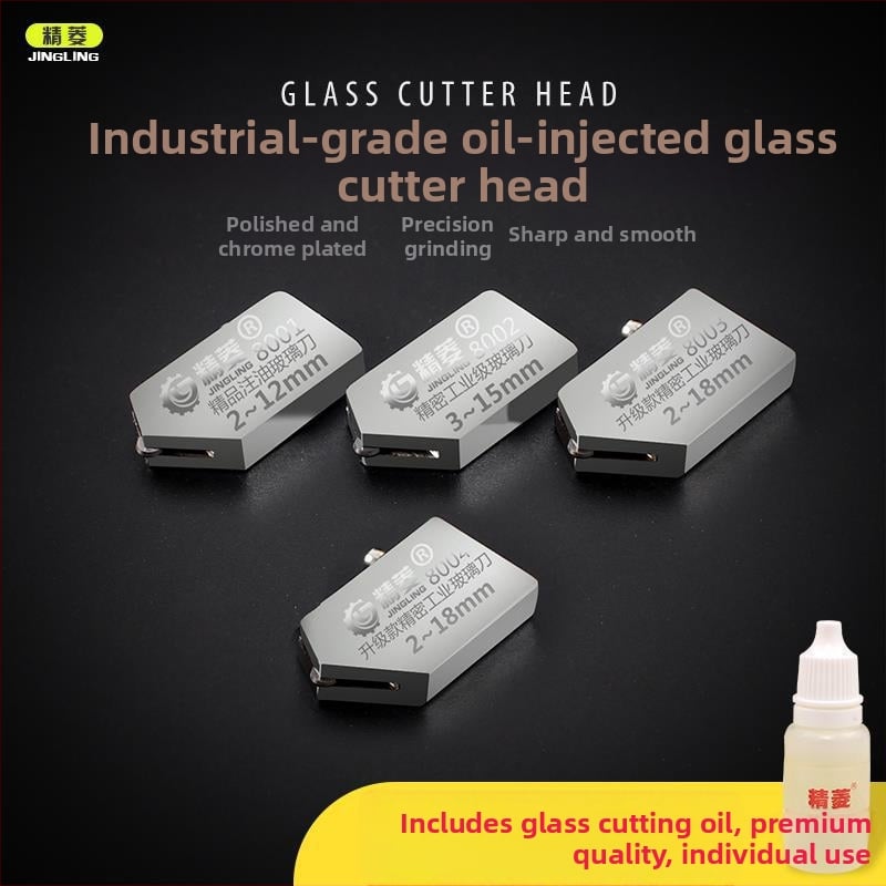 Cap de tăiere sticlă Jingling cu segment diamantat — tip rolă, instrument multifuncțional pentru tăierea sticlei și curățarea plăcilor