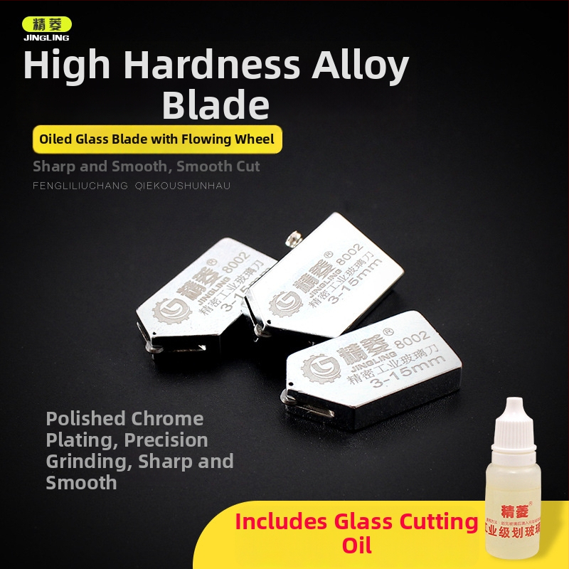 Cap de tăiere sticlă Jingling cu segment diamantat — tip rolă, instrument multifuncțional pentru tăierea sticlei și curățarea plăcilor
