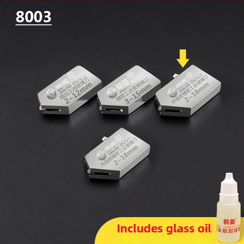 Cap de tăiere sticlă Jingling cu segment diamantat — tip rolă, instrument multifuncțional pentru tăierea sticlei și curățarea plăcilor