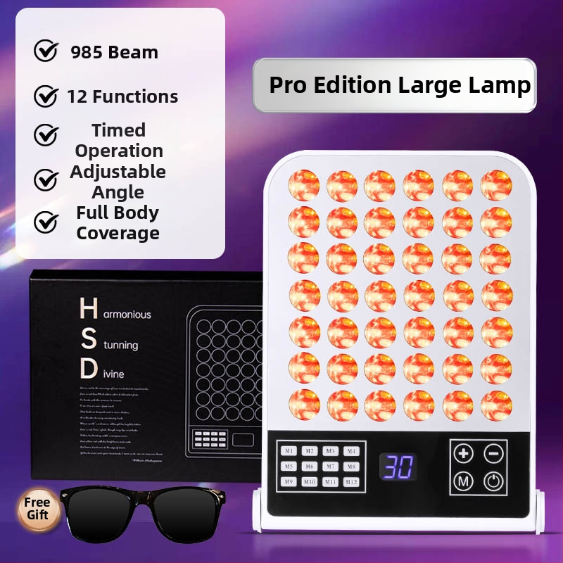 HAOSHIDA LED fotonterápiás szépségberendezés – bőrápolás, vörös és kék fény, negatív ionok (IPX2 vízálló; háztartási használat)