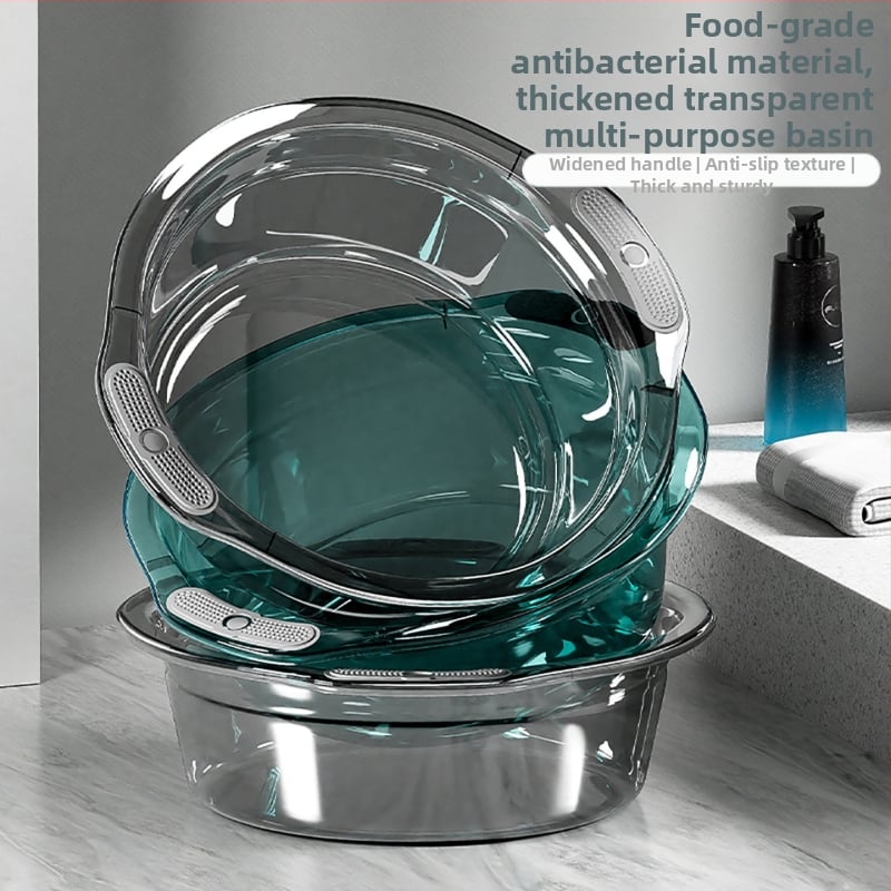 Háztartási műanyag mosóedény, vastagított és tartós, arc- és zöldségmosáshoz (Anyag: Egyéb; Nettó tömeg: 120–150 g; Dobozmennyiség: 60/80 db; Bruttó tömeg: kevesebb, mint 0,5 kg; Piacra kerülés: 2025)