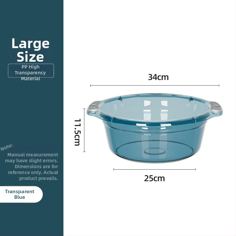 Háztartási műanyag mosóedény, vastagított és tartós, arc- és zöldségmosáshoz (Anyag: Egyéb; Nettó tömeg: 120–150 g; Dobozmennyiség: 60/80 db; Bruttó tömeg: kevesebb, mint 0,5 kg; Piacra kerülés: 2025)