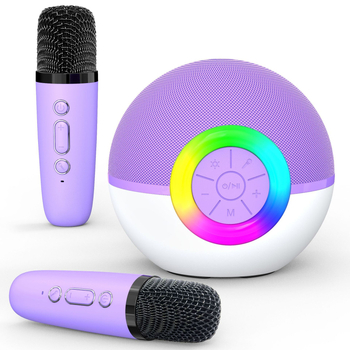 Mașină Bluetooth de karaoke pentru copii, sunet stereo la 360°, slot TF pentru card, baterie încorporată 800–1000mAh, 5W, Bluetooth 5.0, IPX7