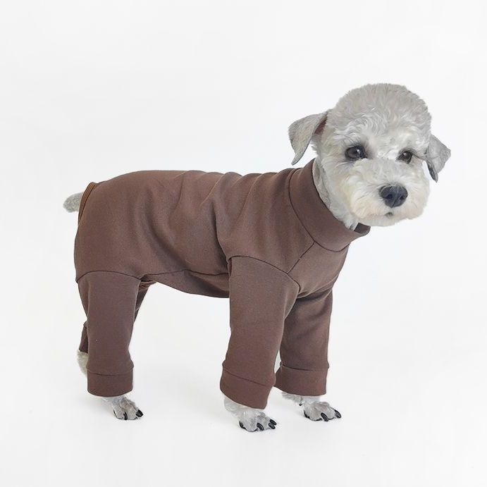 Odeća za pse Teddy-Schnauzer, potpuno pokrivanje za četiri šape, osnovna majica od 100% pamuka, jednobojna