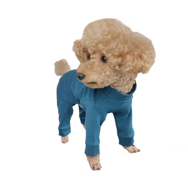 Odeća za pse Teddy-Schnauzer, potpuno pokrivanje za četiri šape, osnovna majica od 100% pamuka, jednobojna
