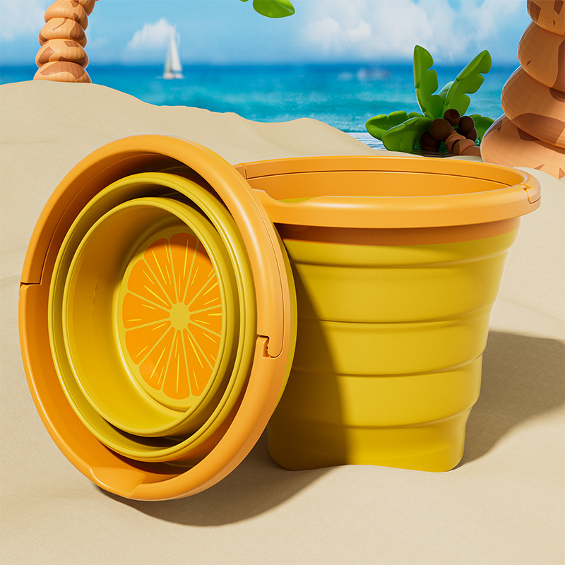 Sklopiva plastična kanta za plažu – za djecu 4–6 godina, igra za pijesak, 3C certificirano (Kod 2024152202054027)
