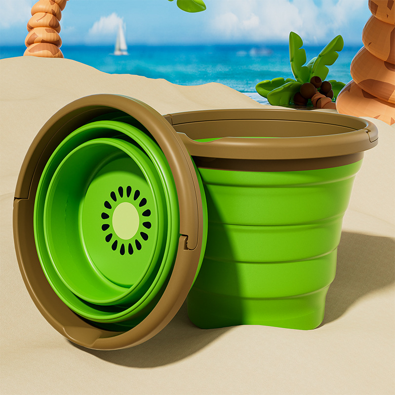 Sklopiva plastična kanta za plažu – za djecu 4–6 godina, igra za pijesak, 3C certificirano (Kod 2024152202054027)