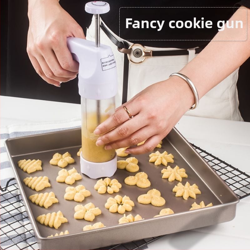 Set pistol de glazură cu duză și pungă, material din bumbac, pentru glazură alimentară, stil elegant