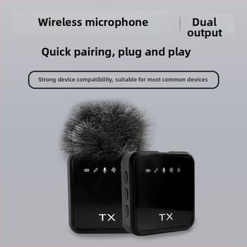 Lavalier mikrofón pre živé vysielanie – potlačenie šumu, omnidirekčný príjem, frekvenčné rozpätie 20 Hz–20 kHz, SNR ≥70 dB, vstavaná batéria, výdrž batérie 1–3 h