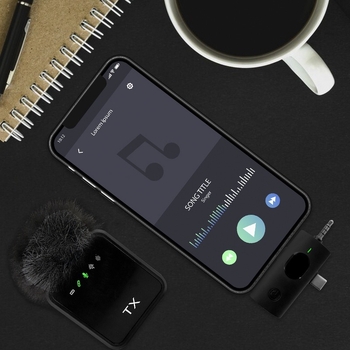 Lavalier mikrofón pre živé vysielanie – potlačenie šumu, omnidirekčný príjem, frekvenčné rozpätie 20 Hz–20 kHz, SNR ≥70 dB, vstavaná batéria, výdrž batérie 1–3 h