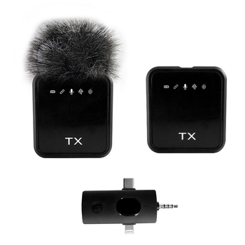 Lavalier mikrofón pre živé vysielanie – potlačenie šumu, omnidirekčný príjem, frekvenčné rozpätie 20 Hz–20 kHz, SNR ≥70 dB, vstavaná batéria, výdrž batérie 1–3 h