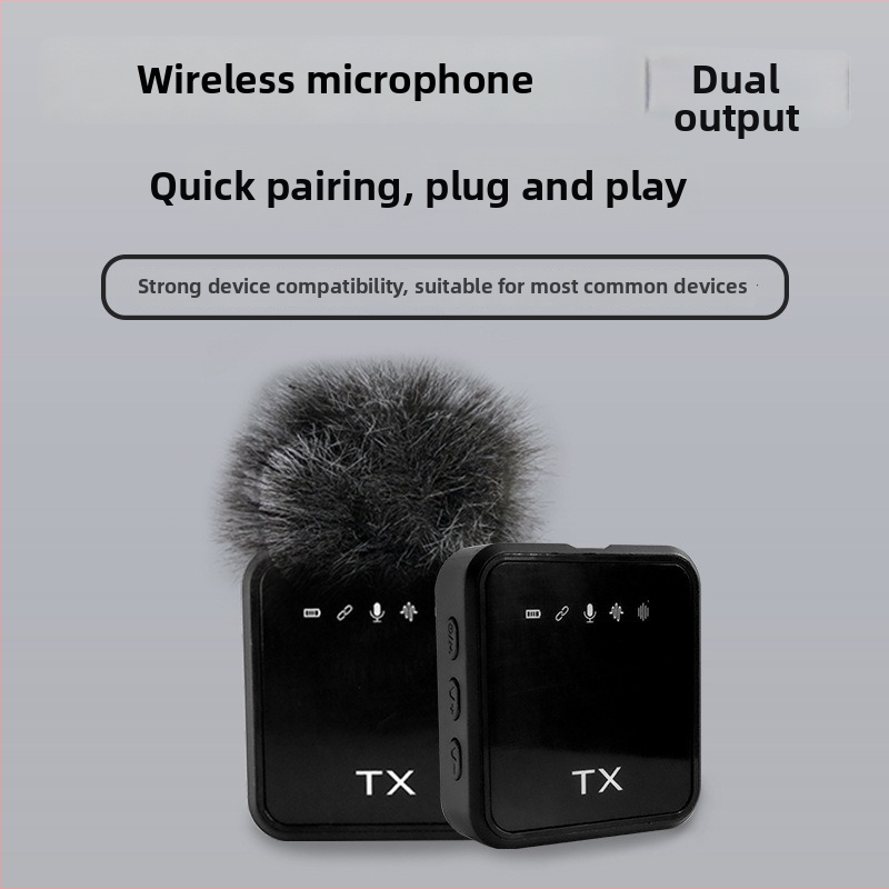 Lavalier mikrofón pre živé vysielanie – potlačenie šumu, omnidirekčný príjem, frekvenčné rozpätie 20 Hz–20 kHz, SNR ≥70 dB, vstavaná batéria, výdrž batérie 1–3 h
