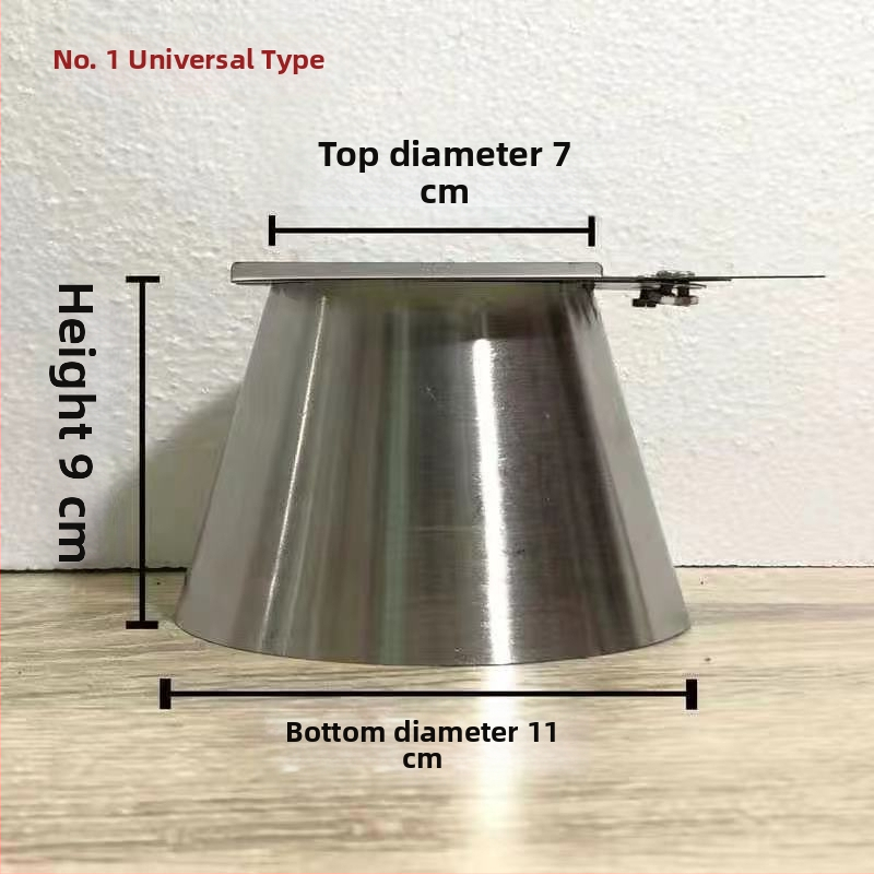 Kryt regulácie teploty pre uhlový hrniec, nerezová oceľ, objem 2,1–4 L, bez elektriny