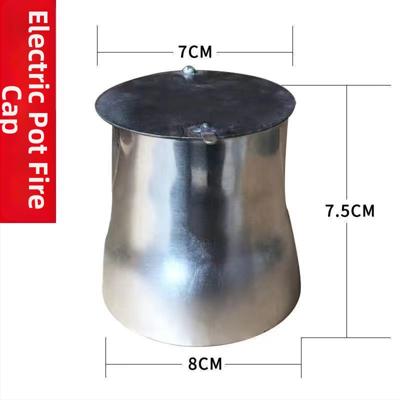 Kryt regulácie teploty pre uhlový hrniec, nerezová oceľ, objem 2,1–4 L, bez elektriny