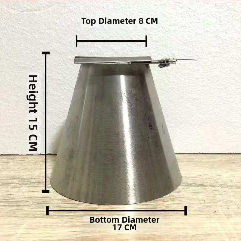 Kryt regulácie teploty pre uhlový hrniec, nerezová oceľ, objem 2,1–4 L, bez elektriny