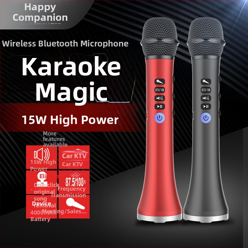 L-698 Integrirani karaoke mikrofon s Bluetooth 5.0, ugrađena baterija 2000–4000 mAh, trajanje 6–8 sati, snaga 15W