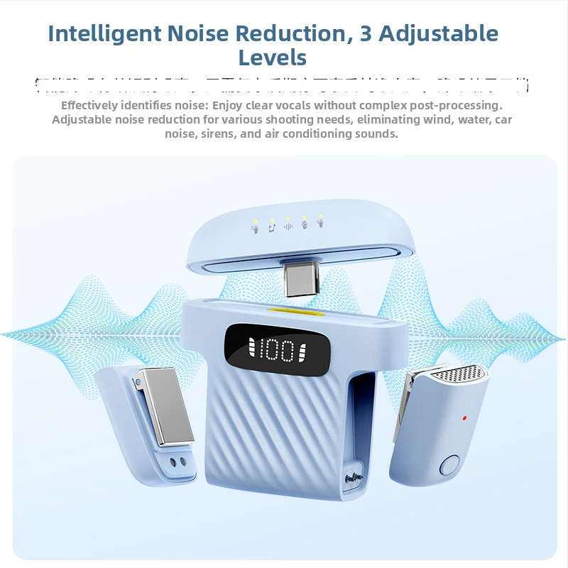 M8 lavalier mikrofón pre živé vysielanie | Bluetooth 5.0, vstavaná batéria 300–500 mAh, výdrž 3–6 h, omnidirekčný príjem, SNR ≥60 dB