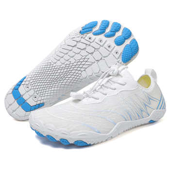 Παπούτσια διάσχισης ποταμών με διχτυωτό επάνω μέρος, αντιολισθητική καουτσούκ εξωτερική σόλα, καουτσούκ μεσαία σόλα, εσωτερικό στρώμα αέρα, χαμηλό ύψος