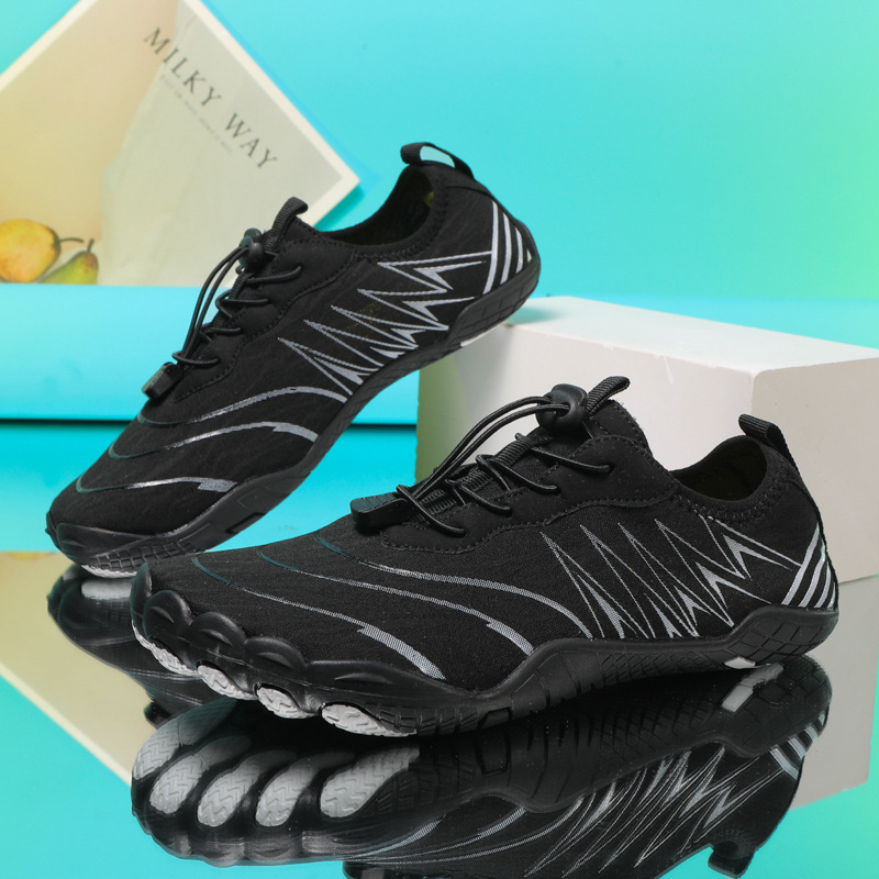 Παπούτσια διάσχισης ποταμών με διχτυωτό επάνω μέρος, αντιολισθητική καουτσούκ εξωτερική σόλα, καουτσούκ μεσαία σόλα, εσωτερικό στρώμα αέρα, χαμηλό ύψος