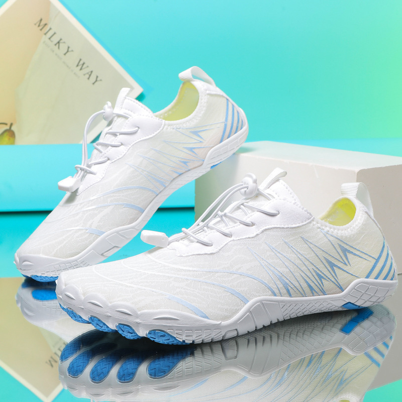 Παπούτσια διάσχισης ποταμών με διχτυωτό επάνω μέρος, αντιολισθητική καουτσούκ εξωτερική σόλα, καουτσούκ μεσαία σόλα, εσωτερικό στρώμα αέρα, χαμηλό ύψος